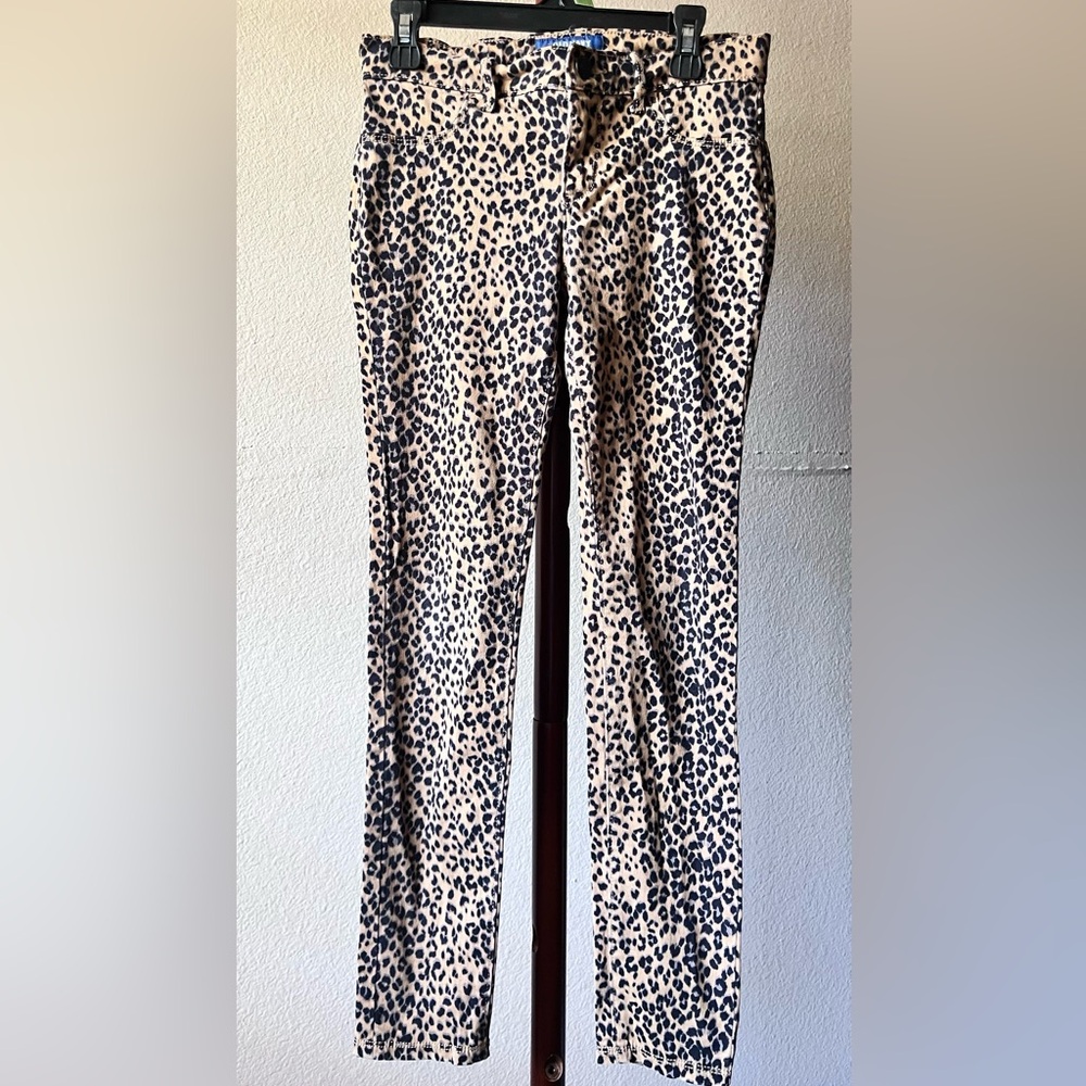 Kids Old Navy Leopard Print Jeans - Tan and Black
